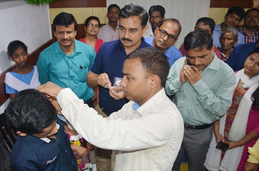 Take care of children with special needs.  Provide hearing aids for those who need them. Photo Credit: Mo School Abhiyan DEO WhatsApp group 